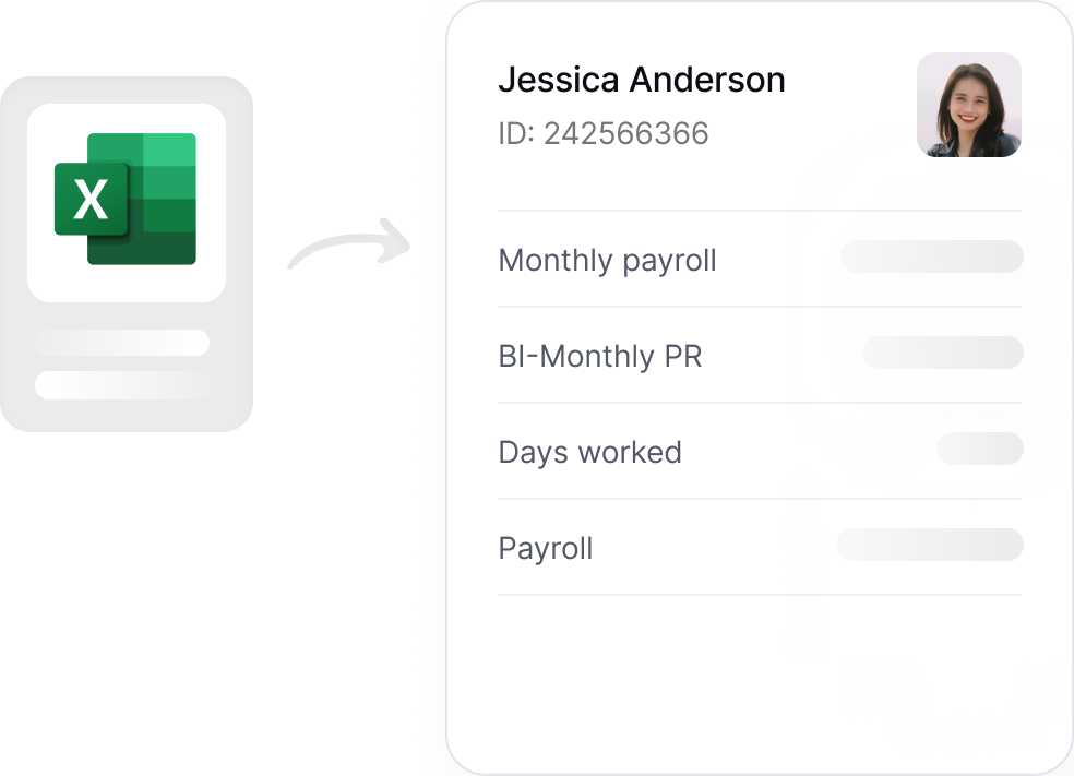 Upload monthly payroll